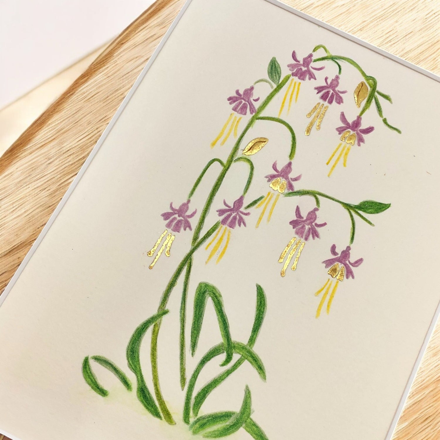 gold leaf fuchsia 