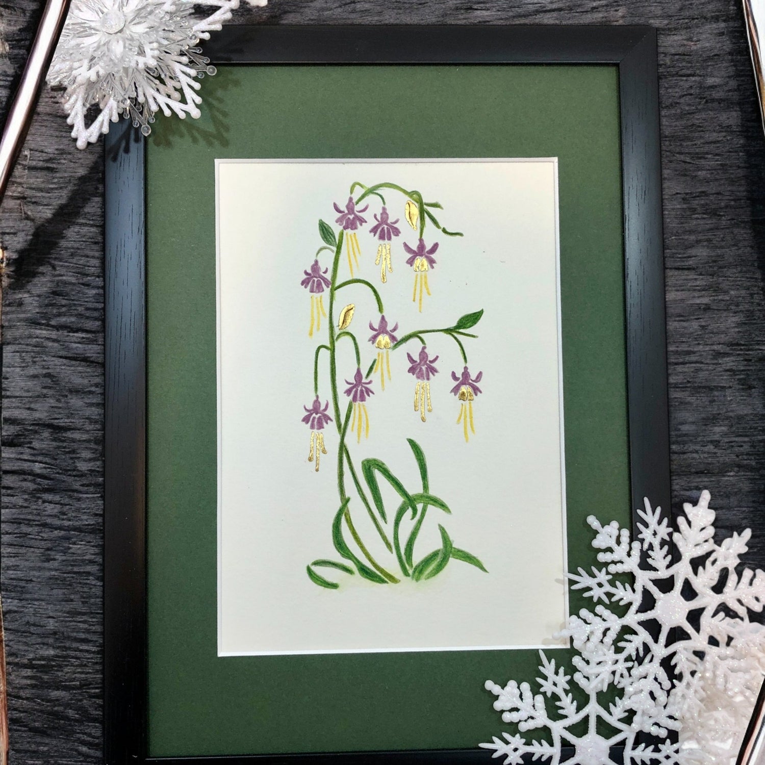 gold leaf fuchsia 