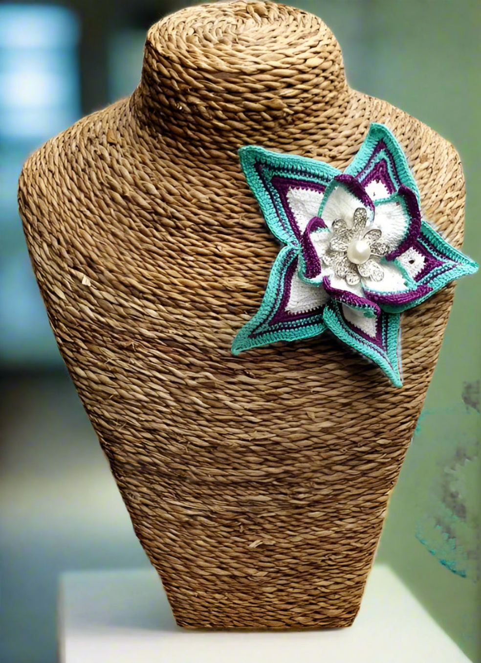 Flower Brooch | Purple Corsage