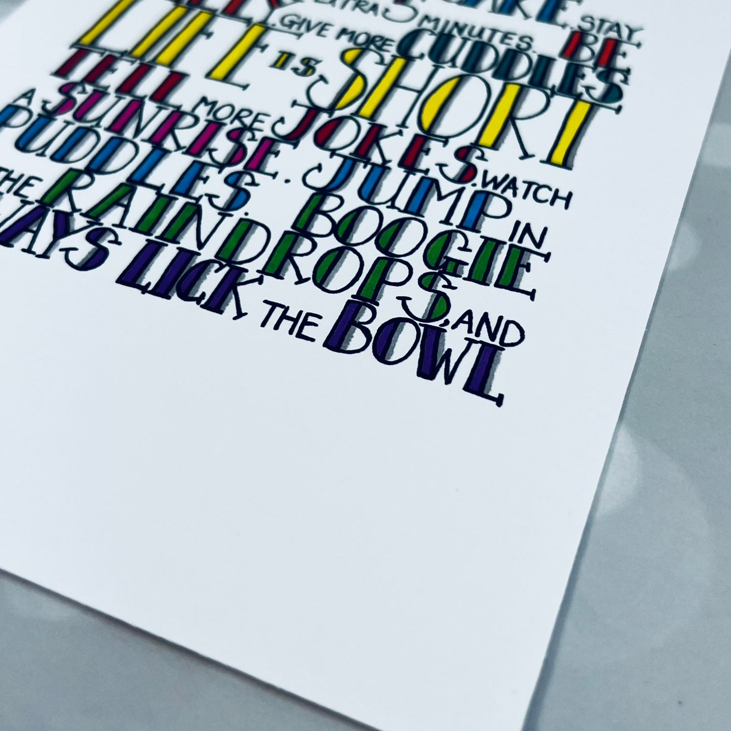 handmade birthday cake card