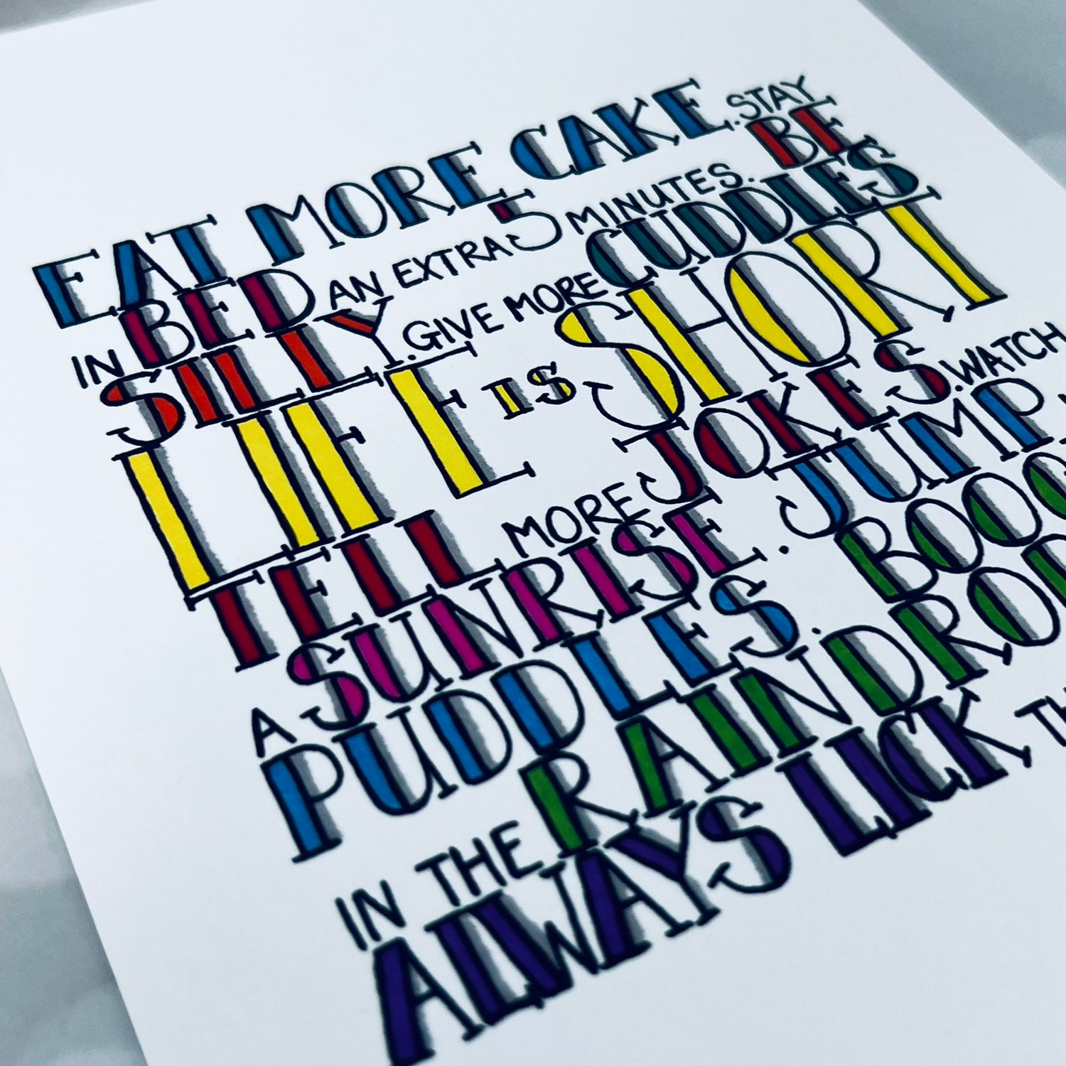 handmade birthday cake card