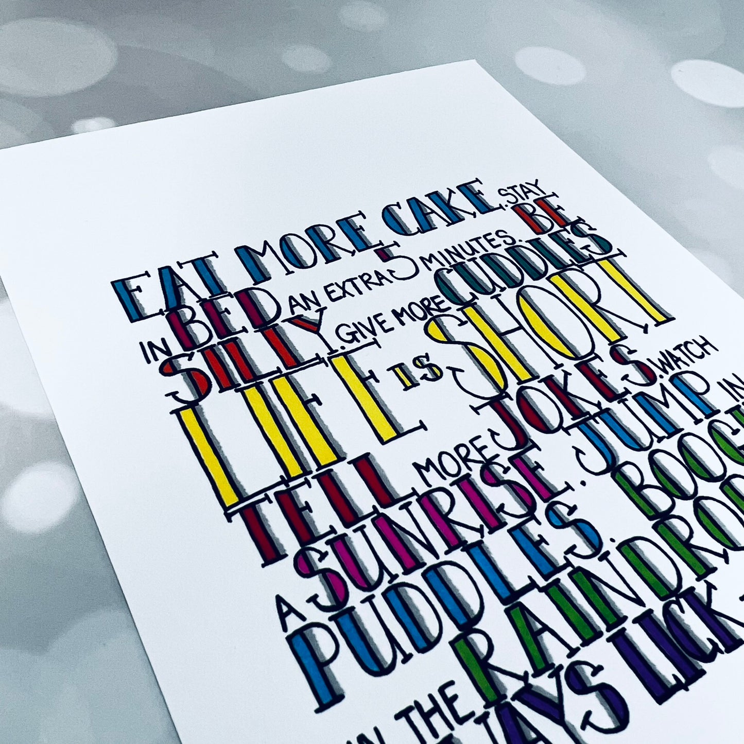 handmade birthday cake card