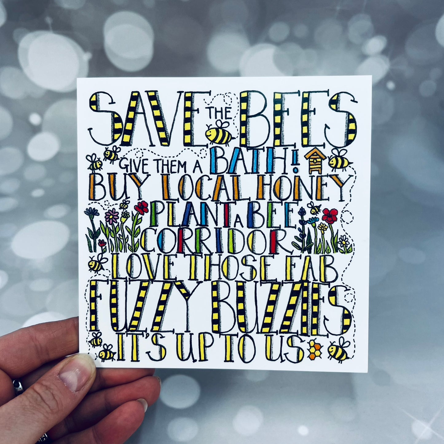 Save the Bees Card | Beekeeper  Cards