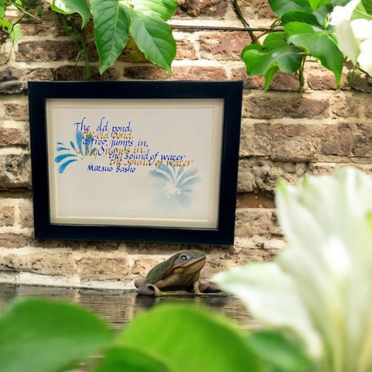 watercolour dip pen poem