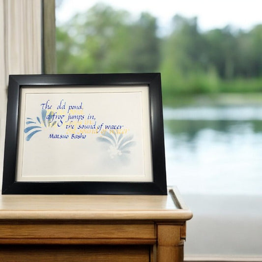 watercolour dip pen poem