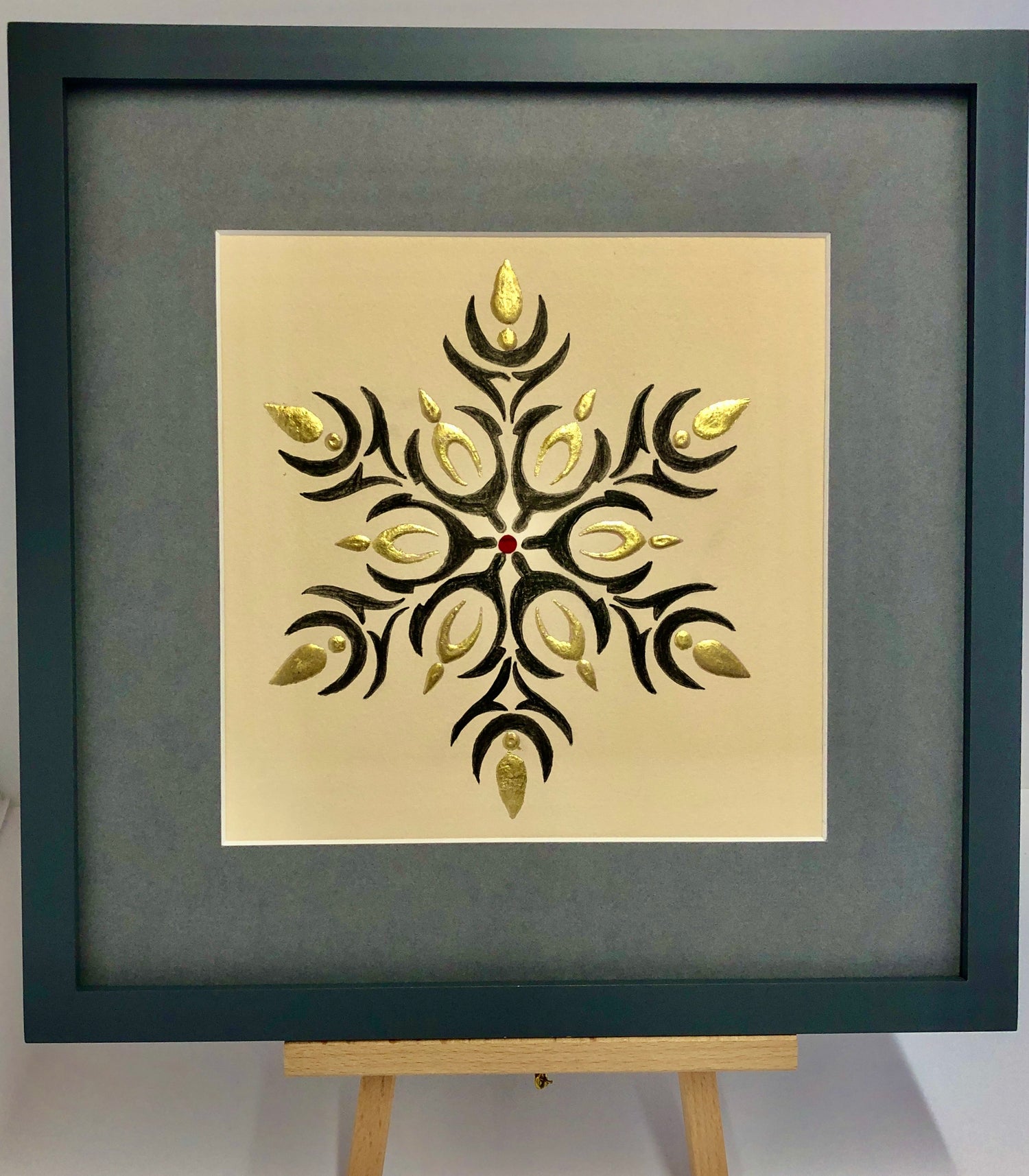  black and gold mandala 
