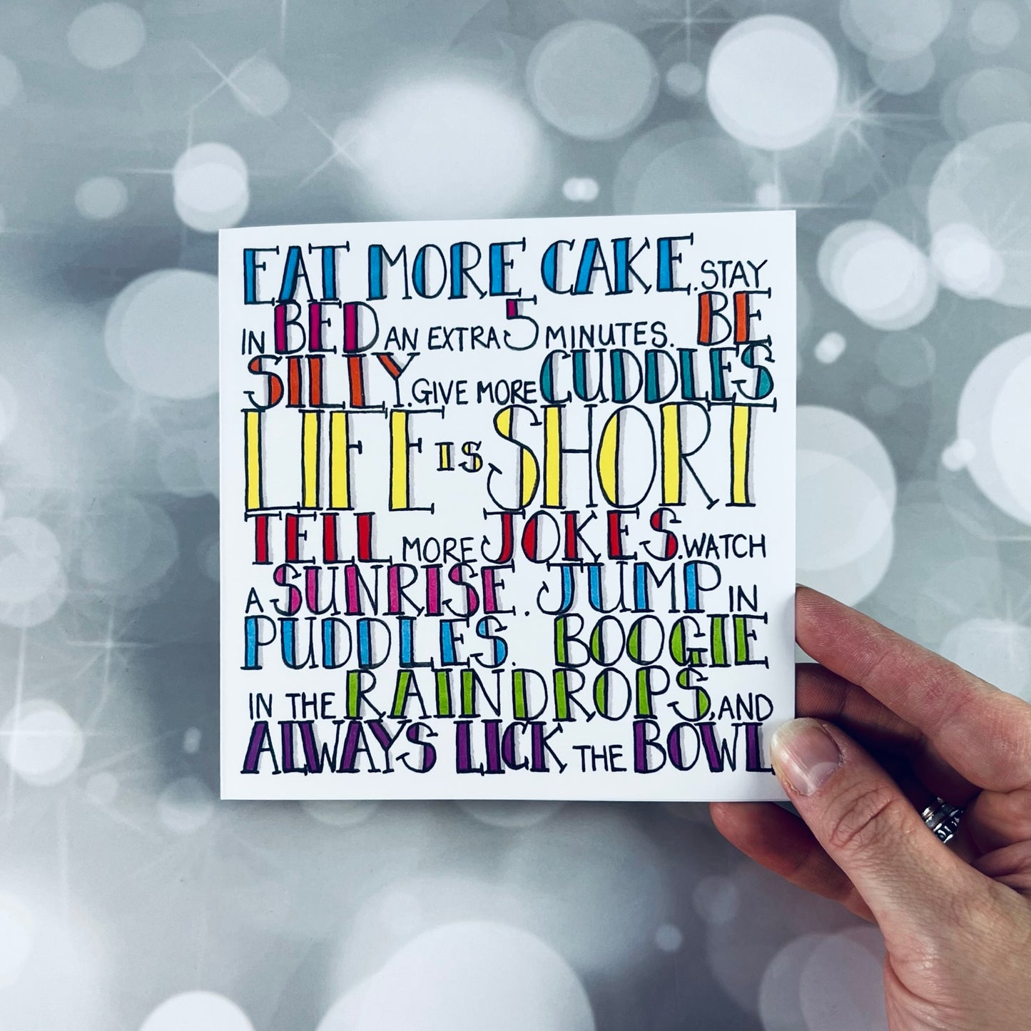 handmade birthday cake card