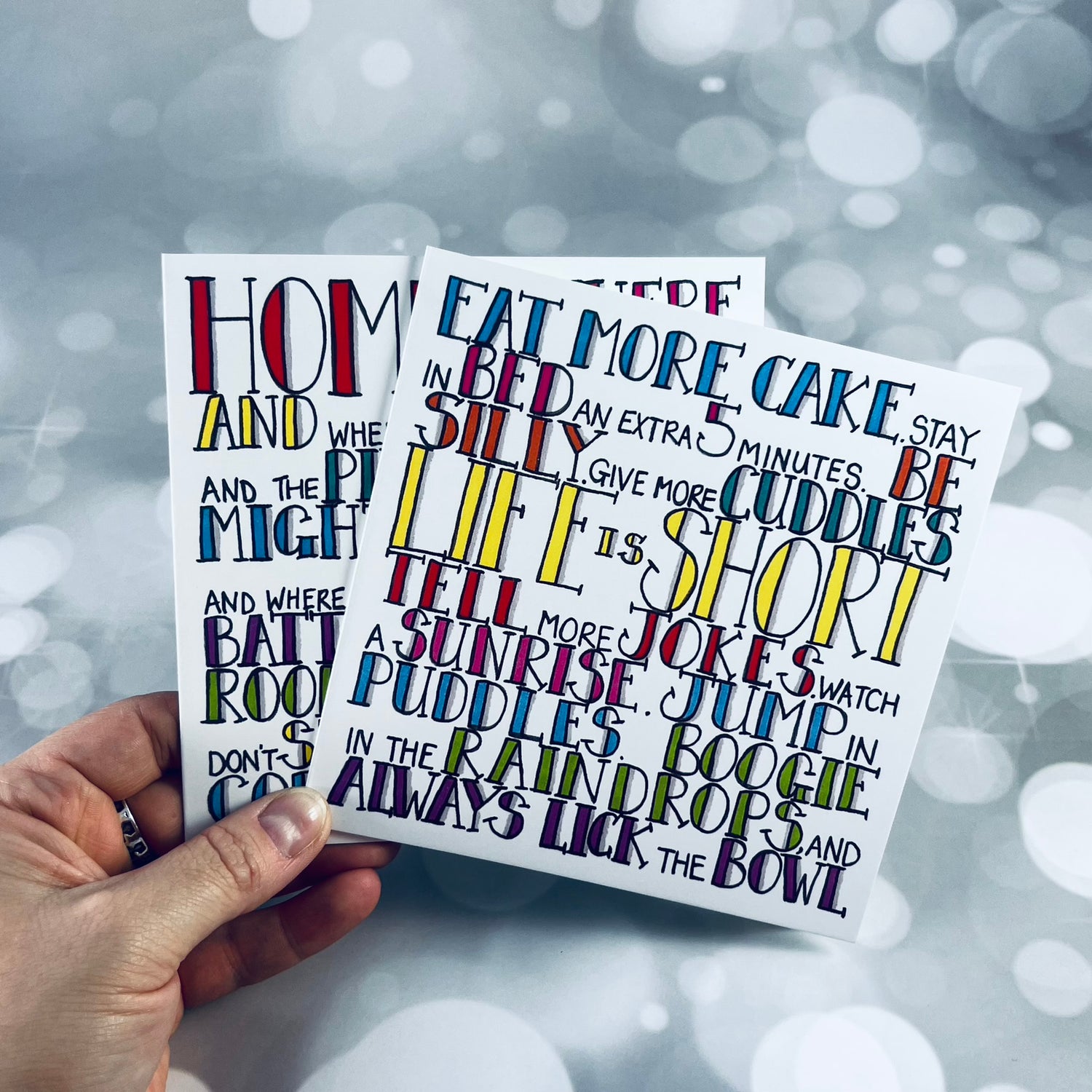 handmade birthday cake card