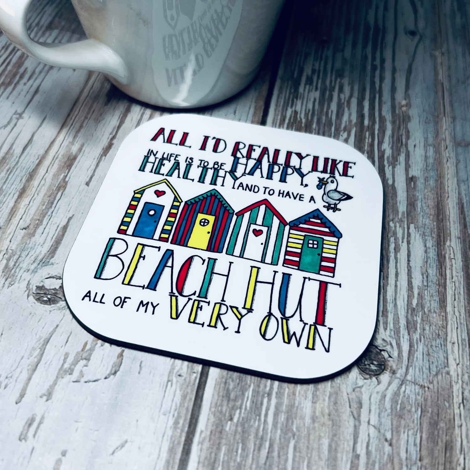 beach hut coaster
