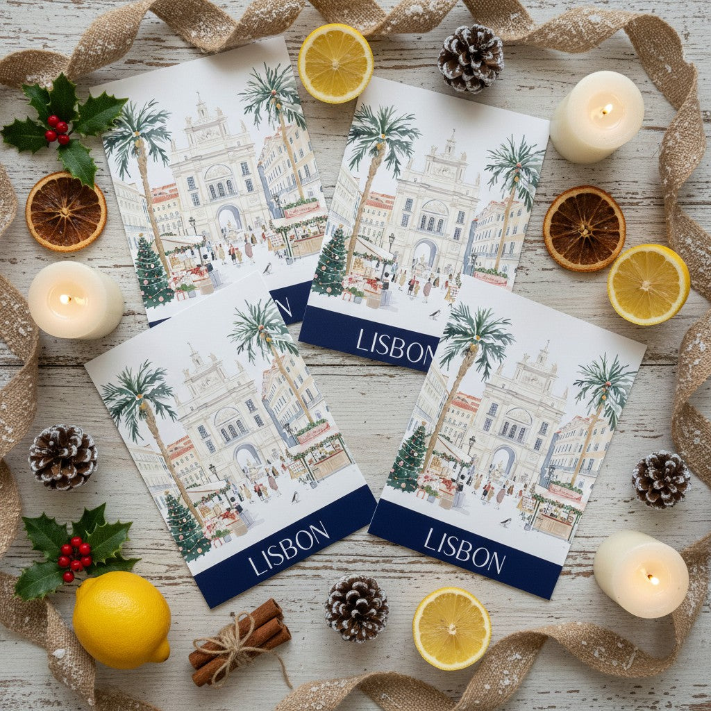 Lisbon's Festive Spirit - Christmas Card Greeting
