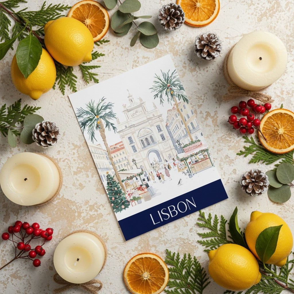Lisbon's Festive Spirit - Christmas Card Greeting