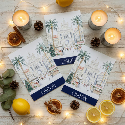 Lisbon's Festive Spirit - Christmas Card Greeting