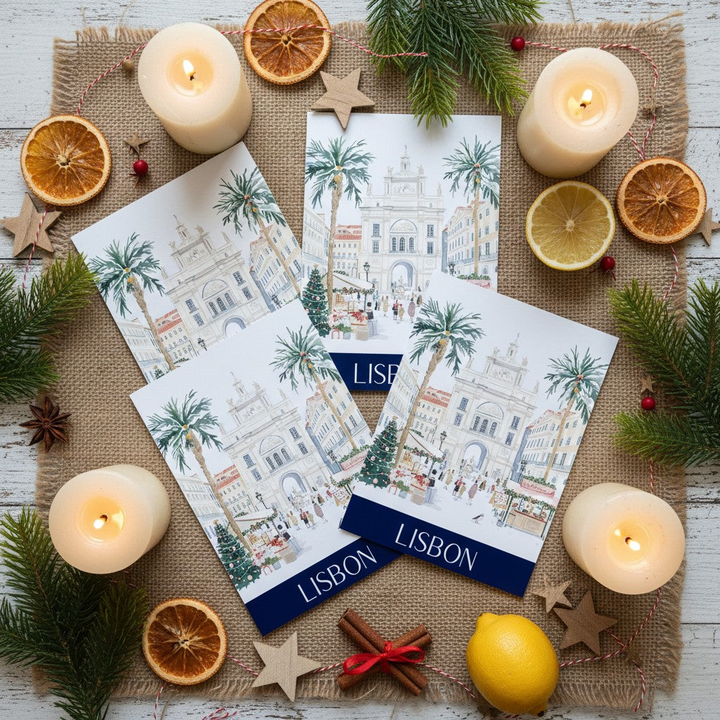 Lisbon's Festive Spirit - Christmas Card Greeting