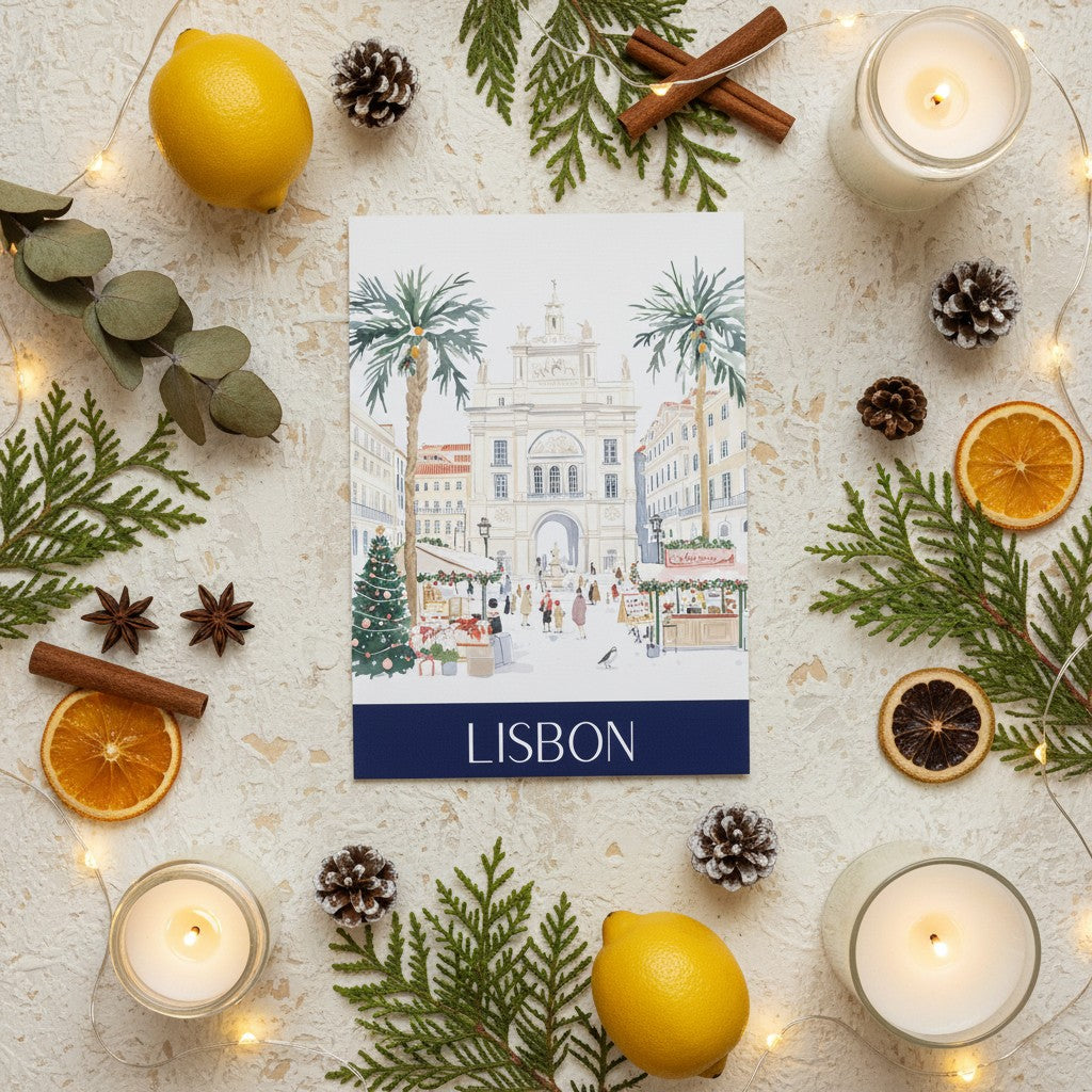 Lisbon's Festive Spirit - Christmas Card Greeting