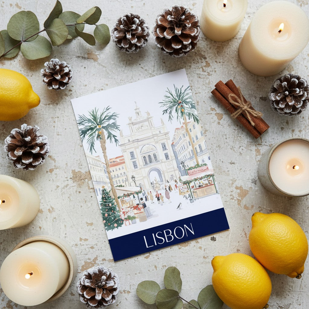 Lisbon's Festive Spirit - Christmas Card Greeting