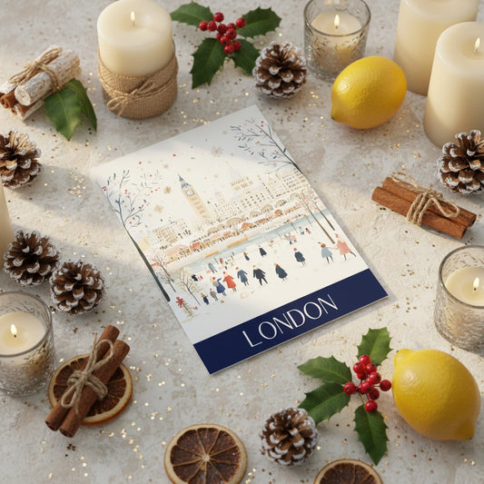 London Festive Charm - A5 Christmas Card