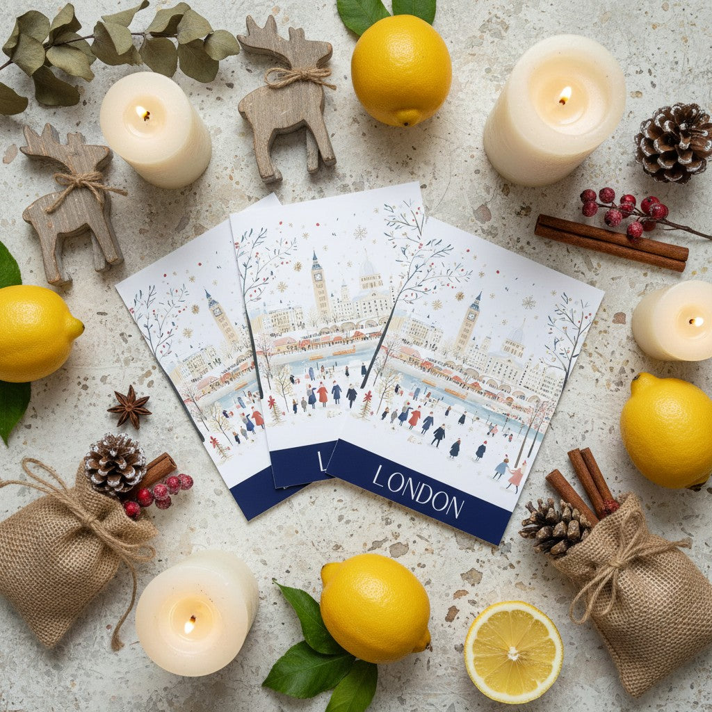 London Festive Charm - A5 Christmas Card