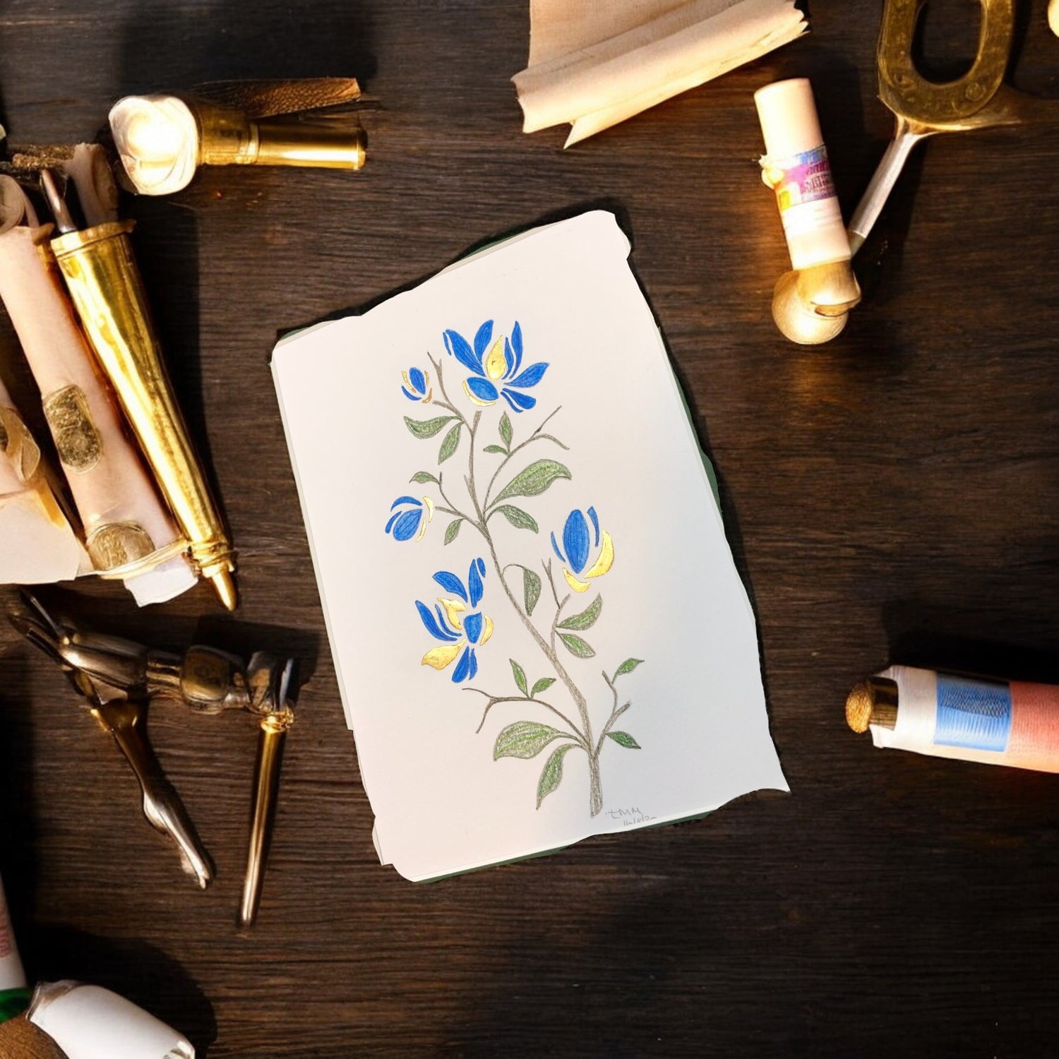 gold leaf art 