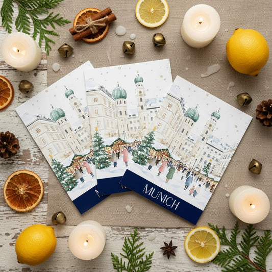 Charming Munich - Festive A5 Christmas Card