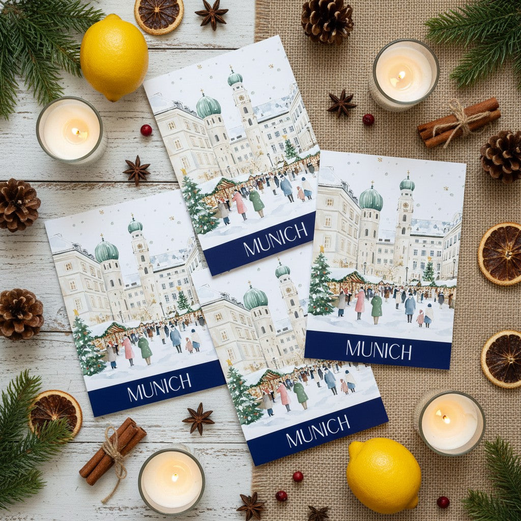Charming Munich - Festive A5 Christmas Card