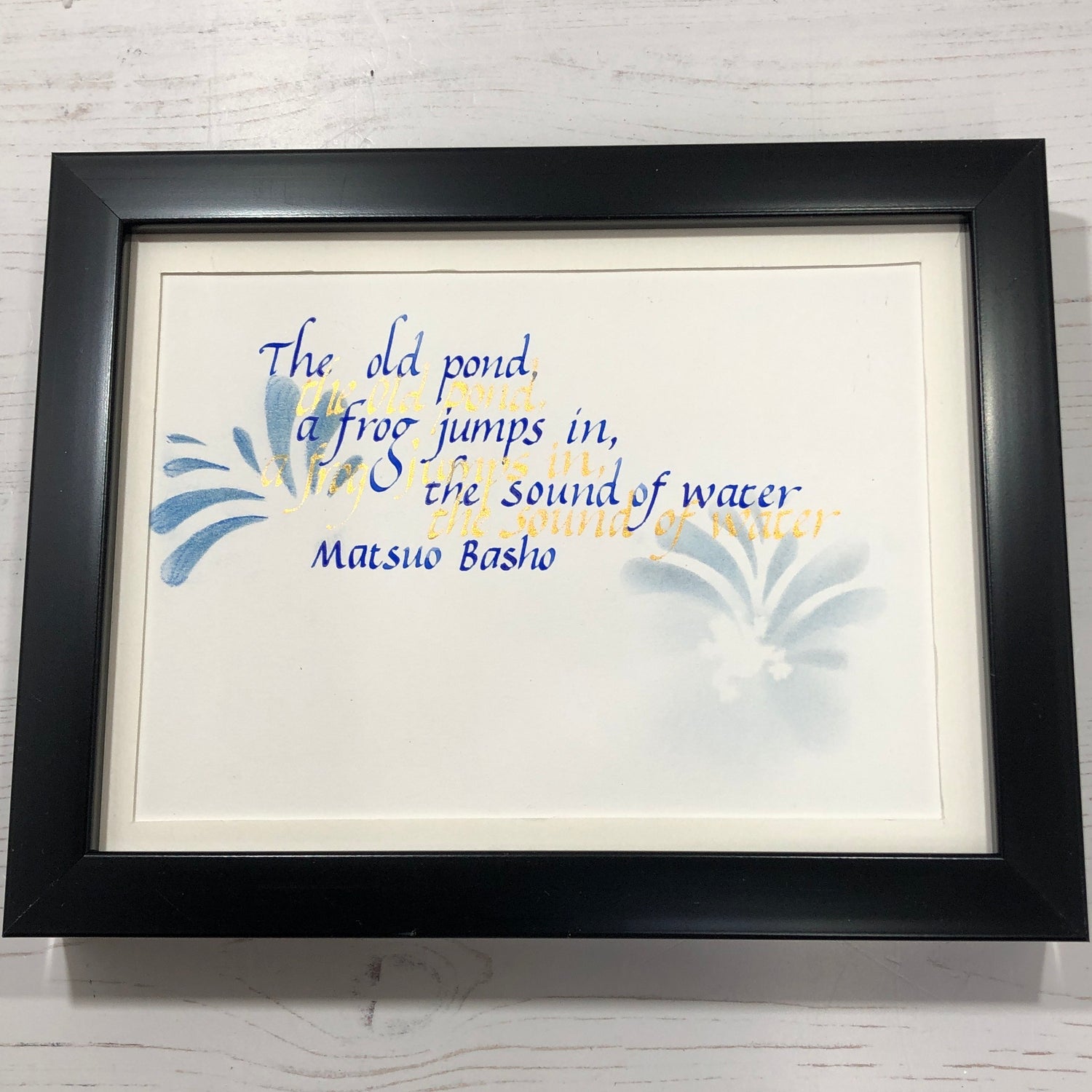 watercolour dip pen poem
