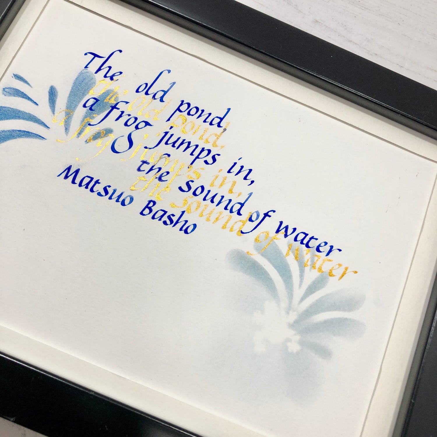 watercolour dip pen poem