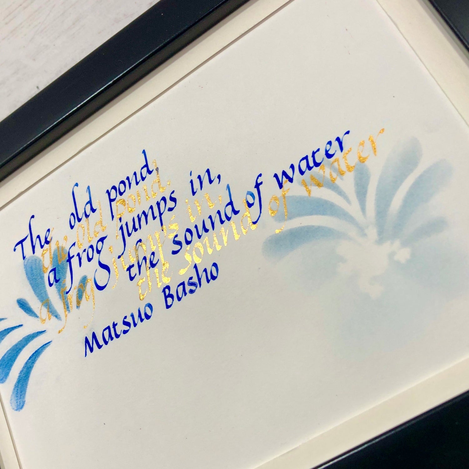 watercolour dip pen poem