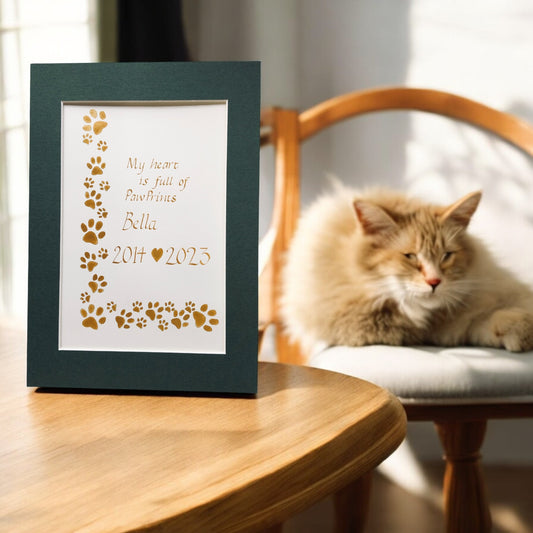 paw print painting