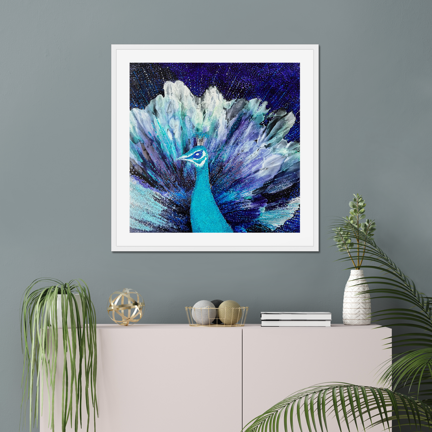 peacock-paintings