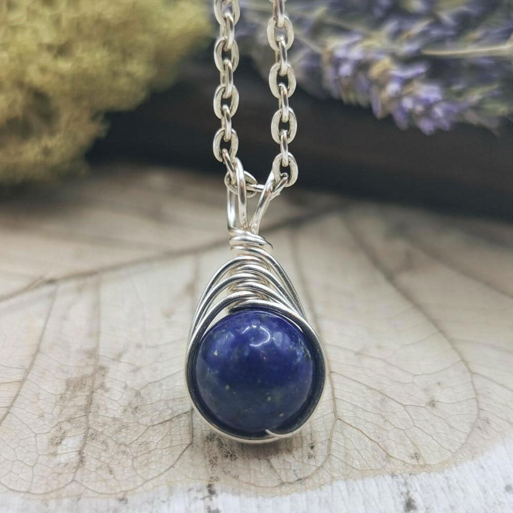 Delicate Lapis Lazuli bead necklace | Shop | SilverRipples Jewellery -  Handmade Silver Jewellery