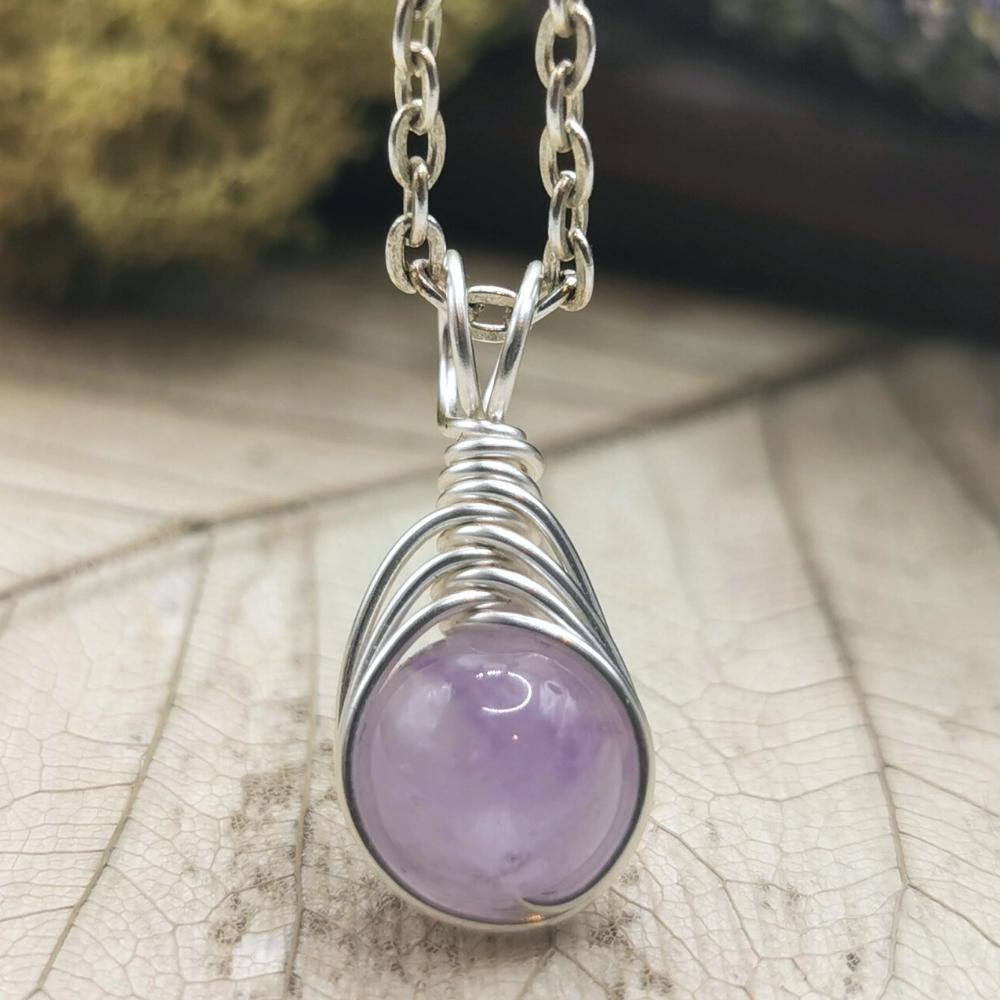 February Birthstone Gifts For Her February Birthstone Necklace Silve Beautifully Handmade UK