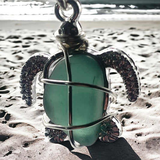 cornish sea glass turtles