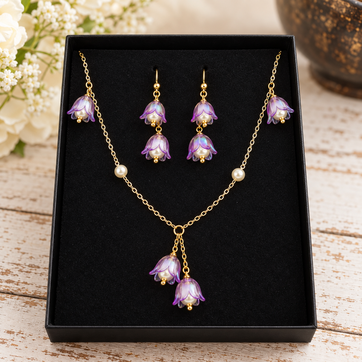 Handmade Tulip Floral Jewellery – Christmas Gift