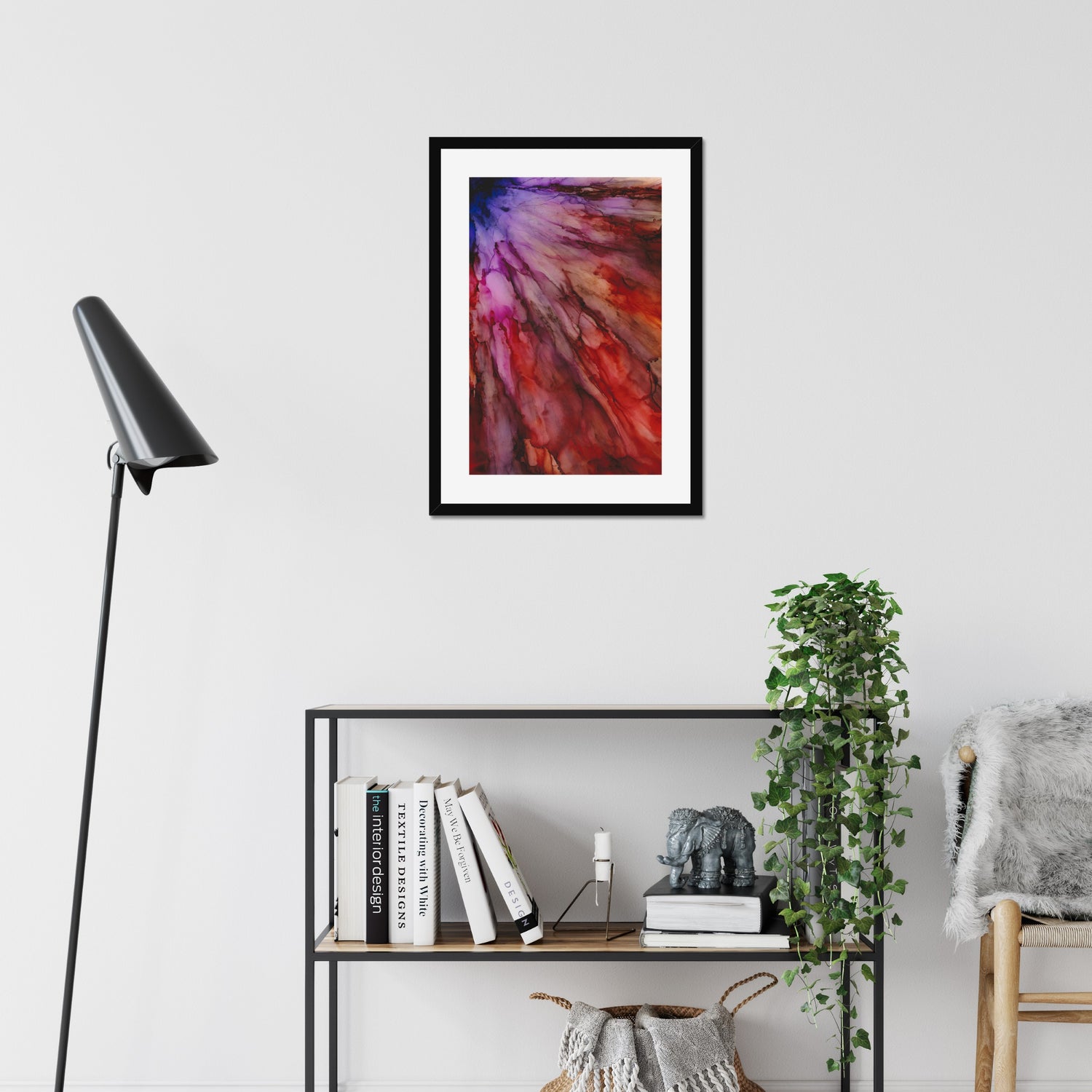 red-abstract-art