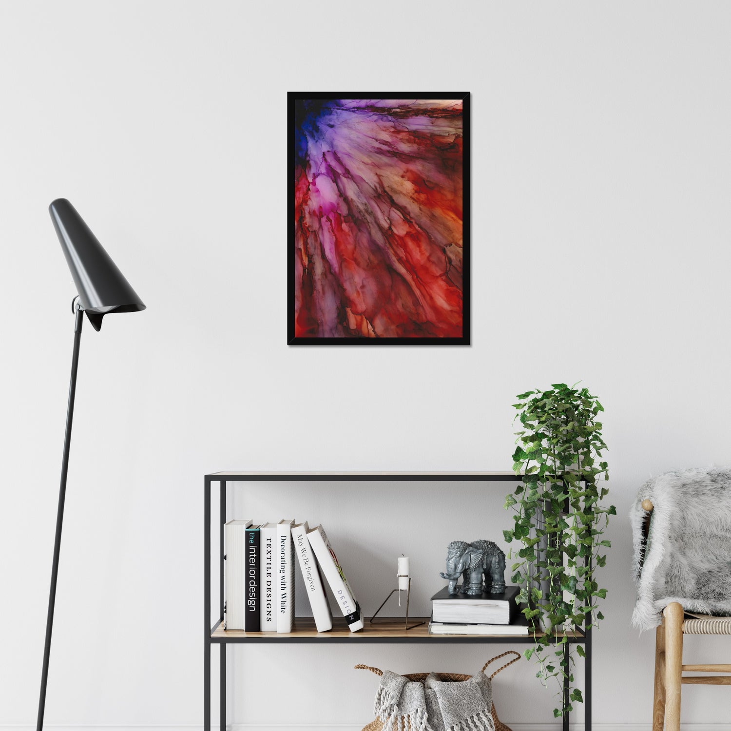 red-abstract-art