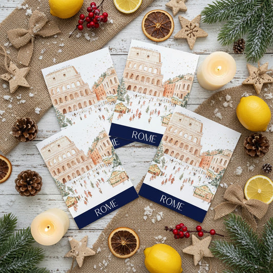 Romantic Rome - Festive Christmas Card Design