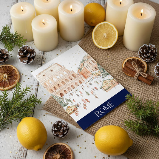 Romantic Rome - Festive Christmas Card Design