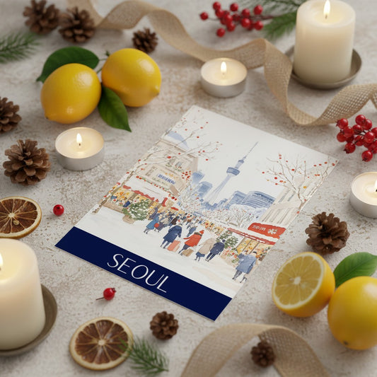 Vibrant Seoul - Perfect Festive Christmas Card