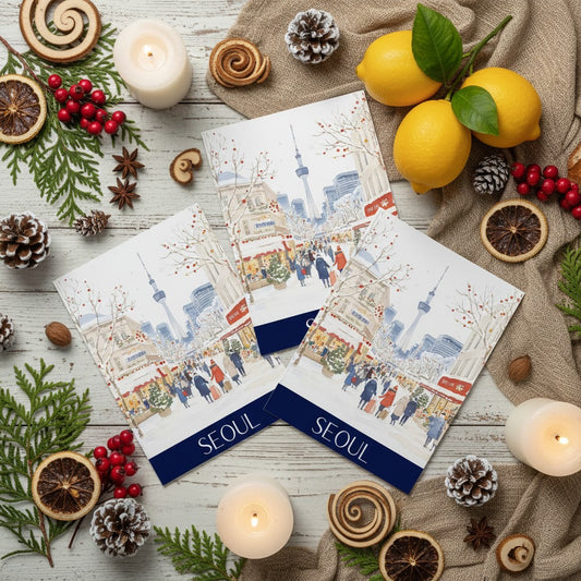 Vibrant Seoul - Perfect Festive Christmas Card