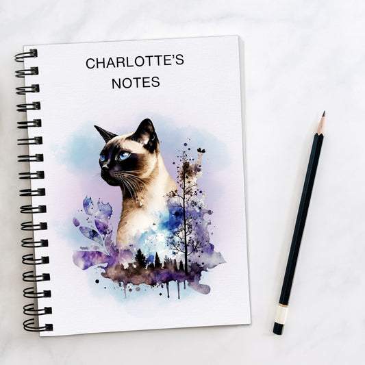 Siamese Cat A5 Notebooks - Siamese Cat lovers gift