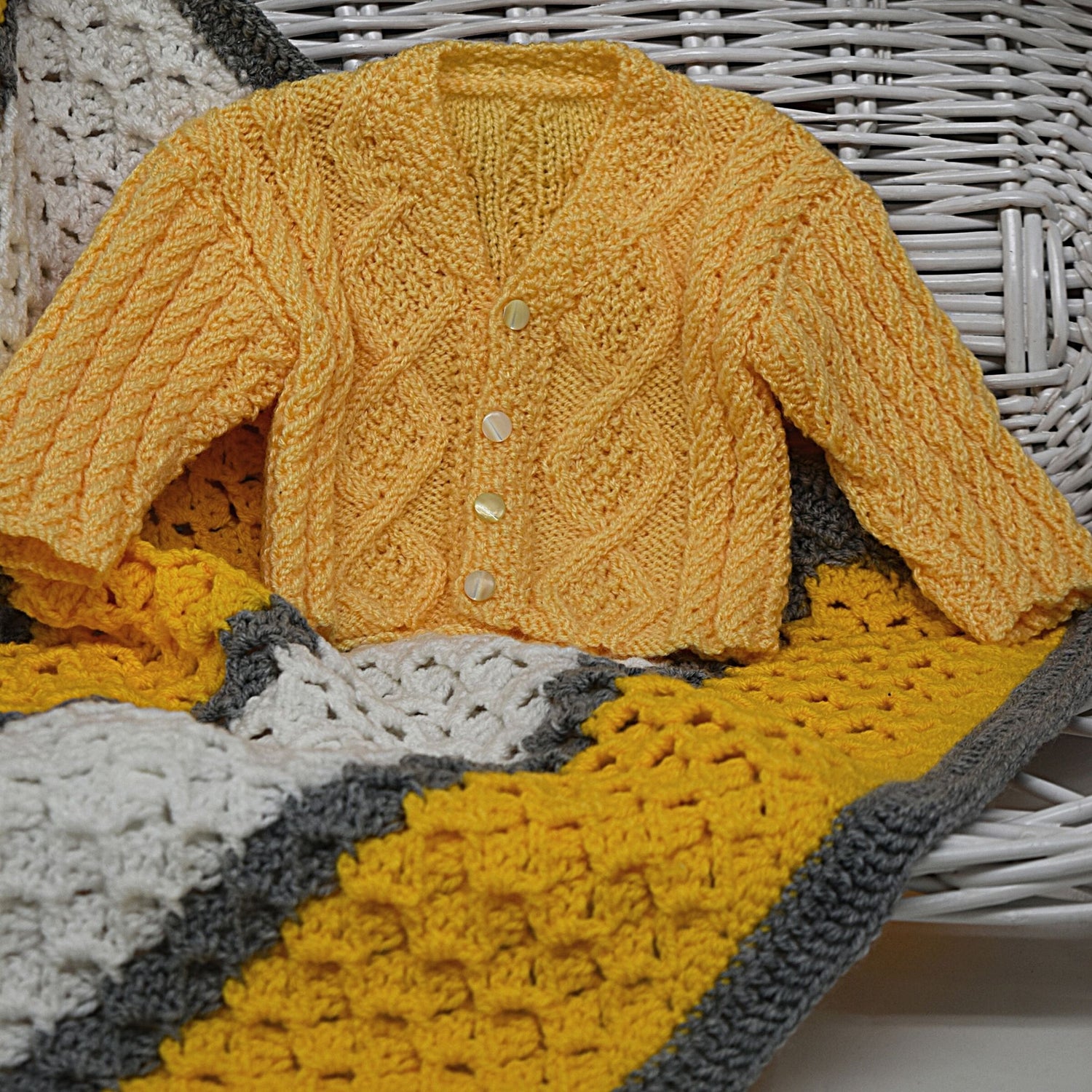 Baby Aran Cardigan Knitted Baby Cardigans – Beautifully Handmade UK