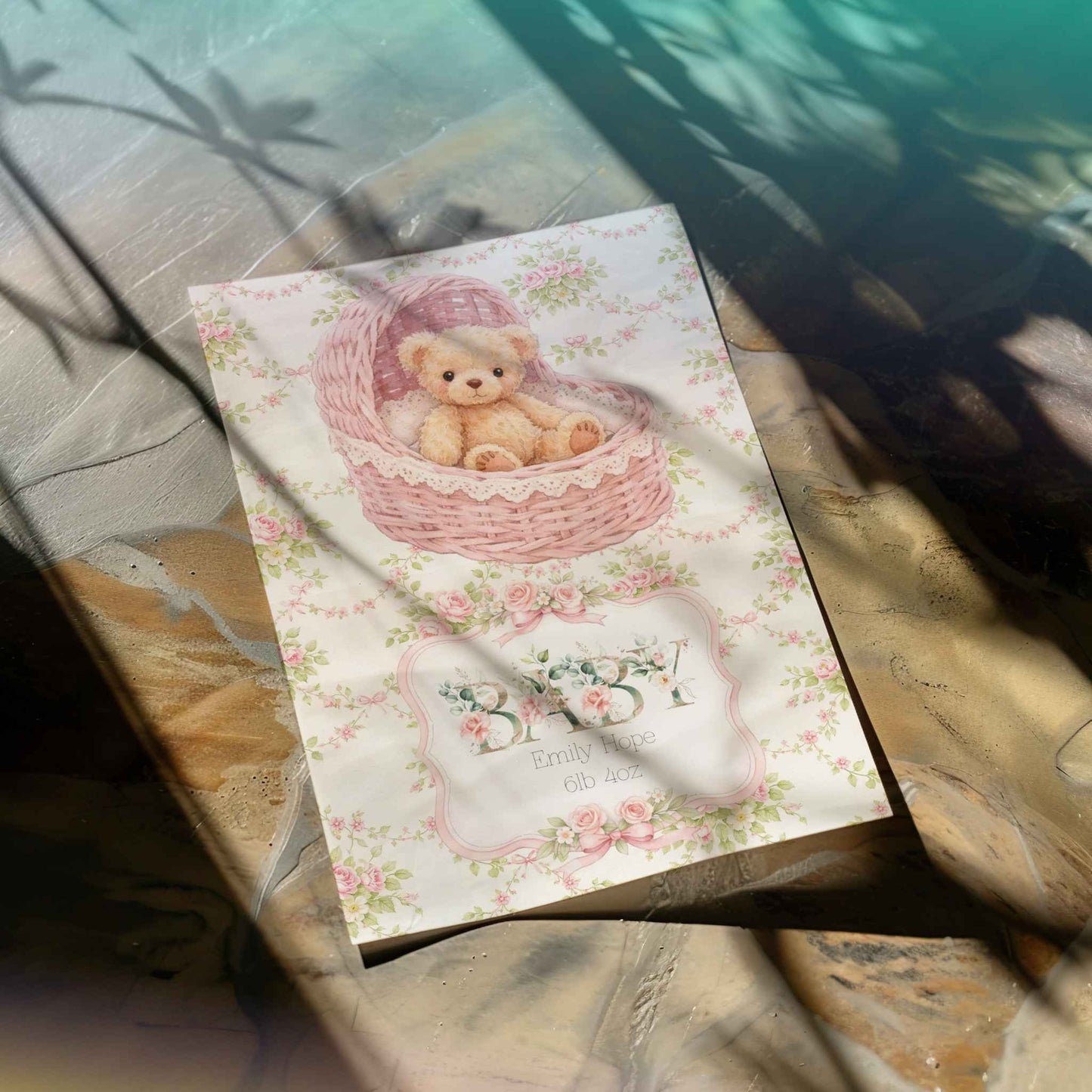 Baby Girl Congratulations Card – Celebrate The Little Bundle of Joy