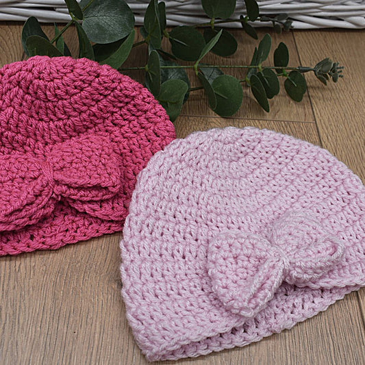 knitted baby turbans