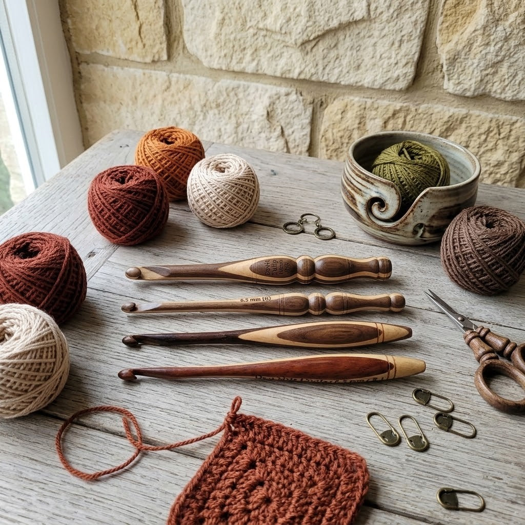 Bamboo Crochet Hooks – Handmade Eco-Friendly Tools