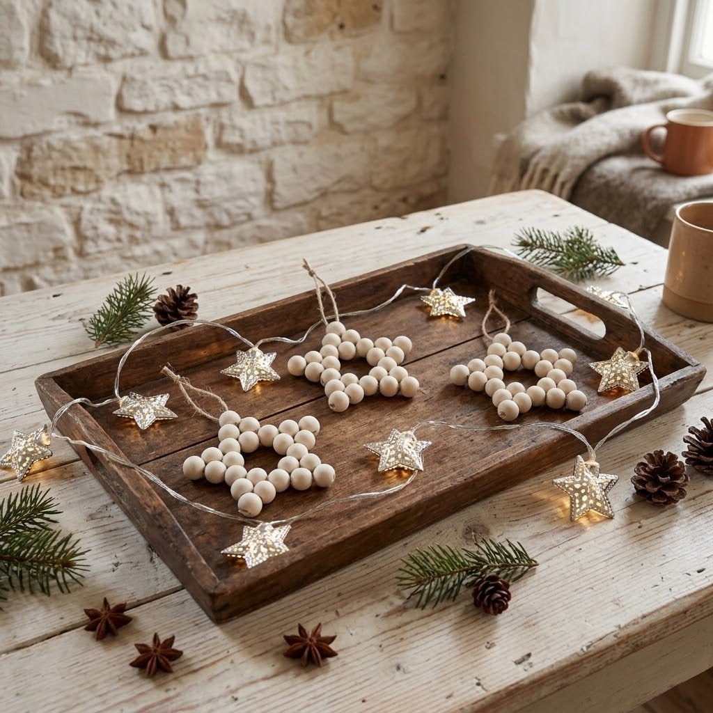 Handmade Beaded Star Decorations – Festive Ornaments