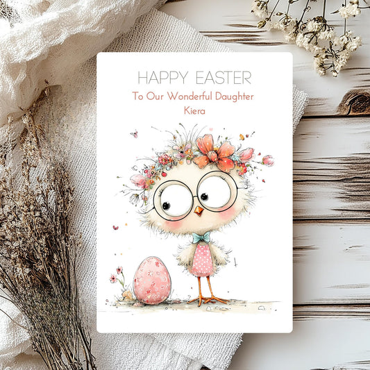 Beautiful Easter Card for Daughter – Personalised Spring Greeting