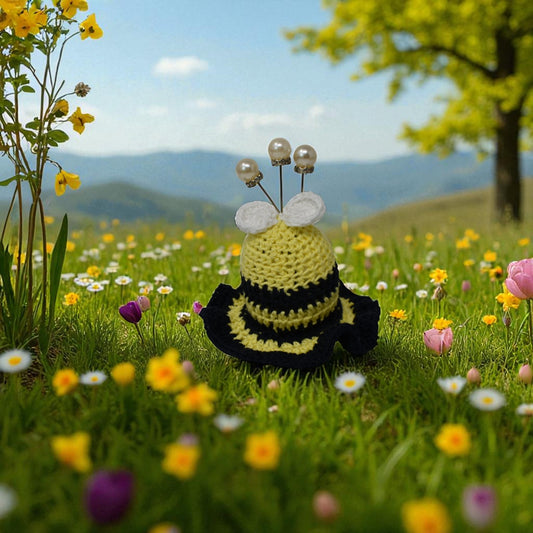 bee crochet pin cushions