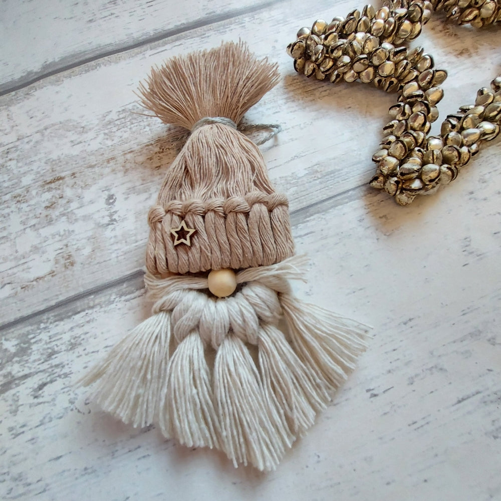 Macrame Gonk Christmas Decorations – Handmade Nordic Ornaments
