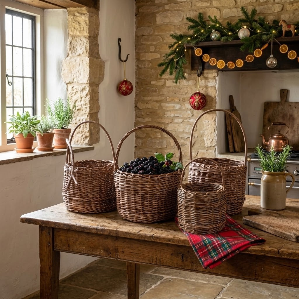 Handmade Willow Berry Basket – Foraging Christmas Gift