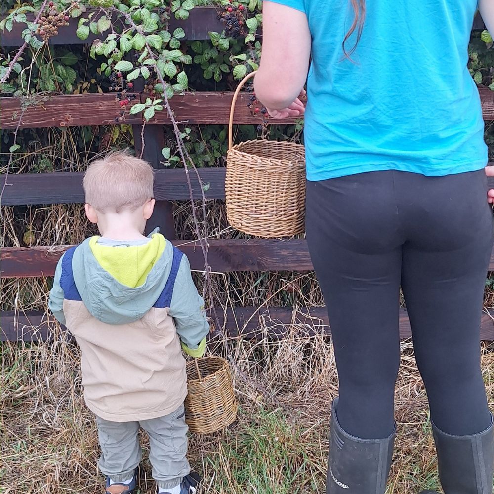 Handmade Willow Berry Basket – Woven Foraging Basket